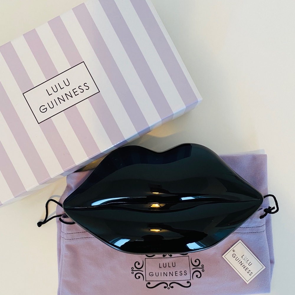 Lulu Guinness • Lips Clutch • Black